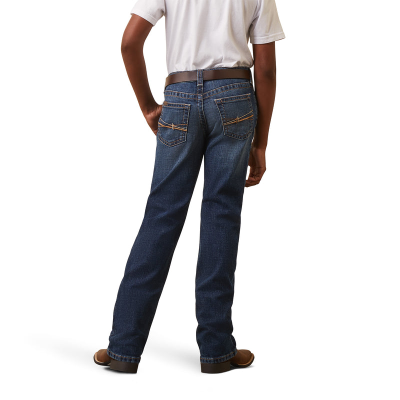 Ariat Boys B4 Relaxed Boot Cut Dennis Denali Jean