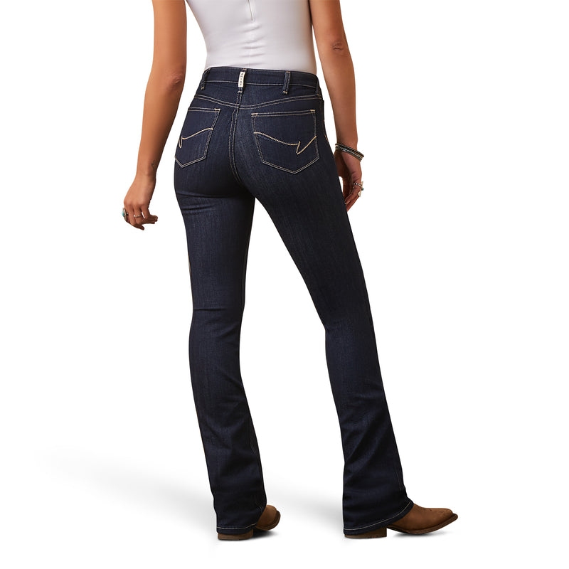 Ariat Womens Real High Rise Boot Cut Selma Rinse Jean