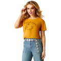 Ariat Womens Bootscape SS Tee Shirt Buckhorn Heather