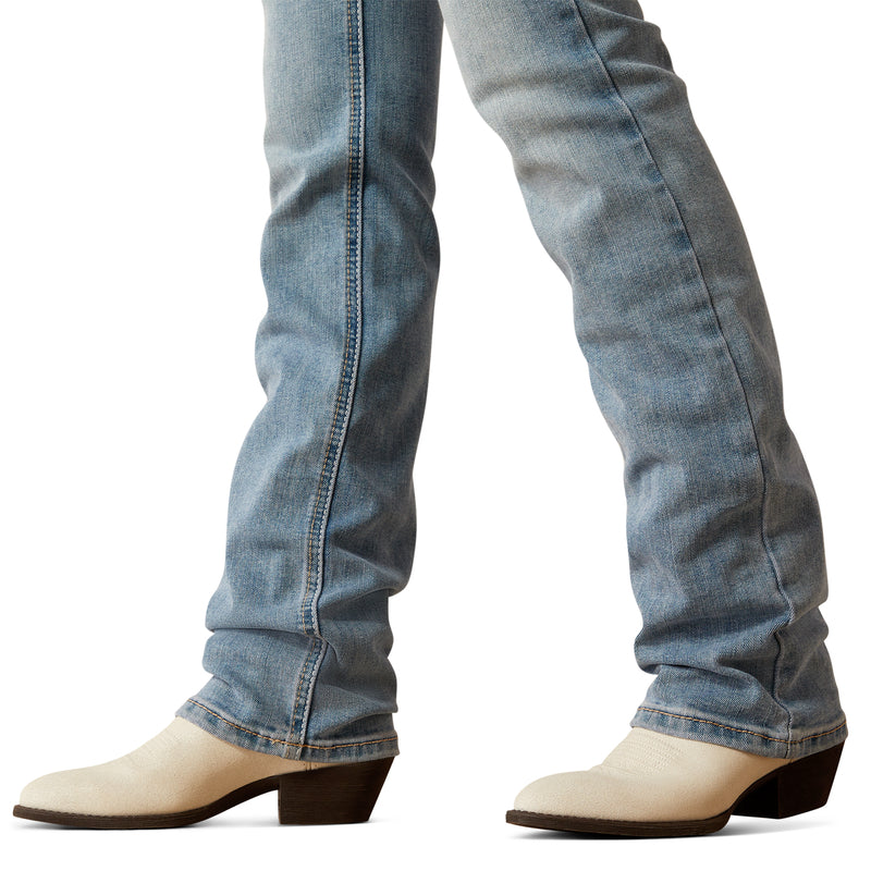 Ariat Womens Mid Rise Straight Mallory Oklahoma Jean