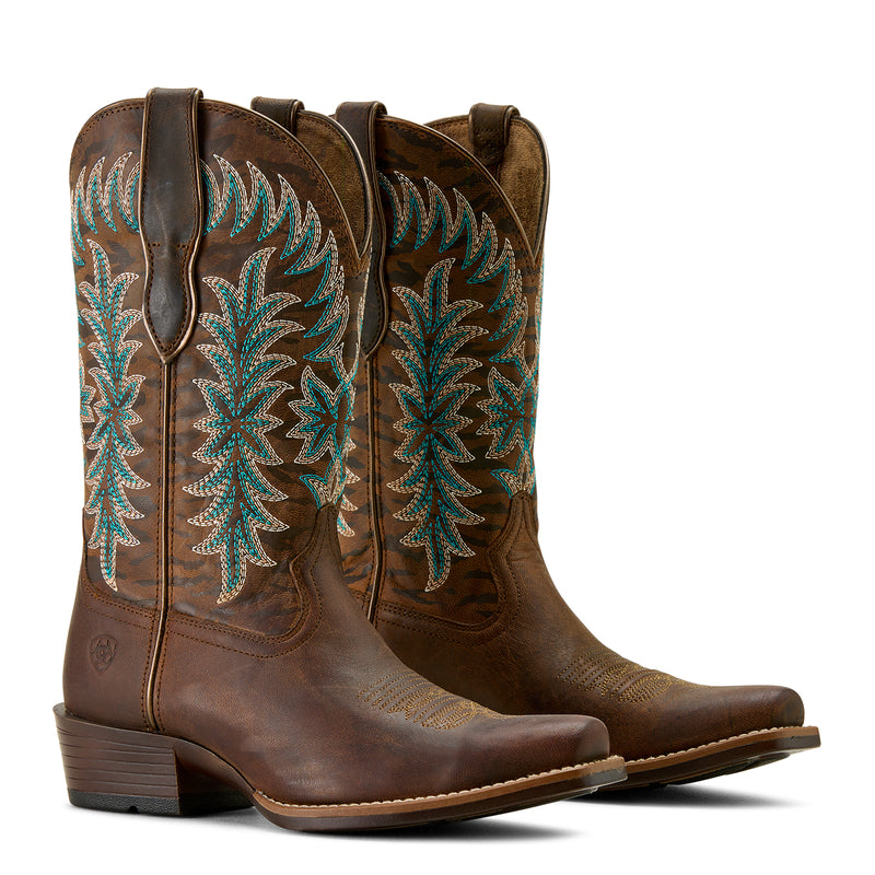 Ariat Womens Beaumont Sassy Brown Gilded Tiger Print Boot