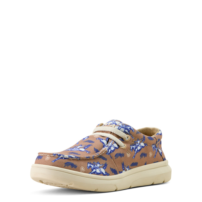 Ariat Youth Hilo Natural Buckin Bronc Print Shoe