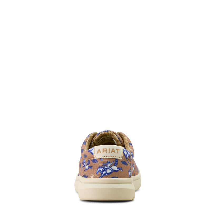 Ariat Youth Hilo Natural Buckin Bronc Print Shoe