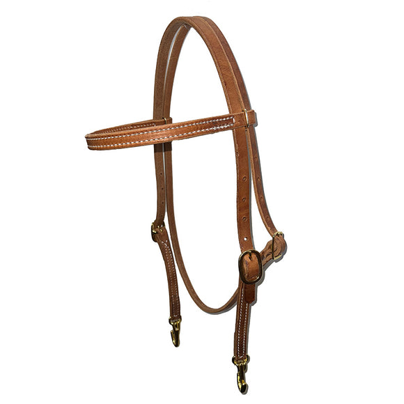 Ezy Ride Straight Brow Bridle w Brass Snaps