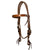 Ezy Ride Straight Brow Bridle w Copper Floral Hardware