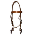 Ezy Ride Straight Brow Bridle w Copper Floral Hardware