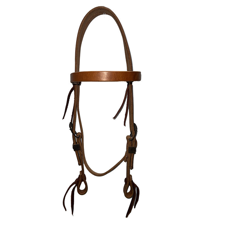 Ezy Ride Straight Brow Bridle w Copper Floral Hardware