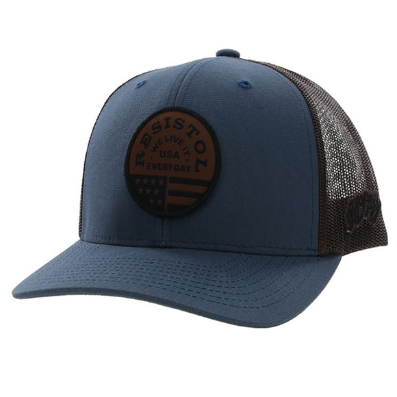 Resistol 6 Panel With Circle Patch Trucker Cap