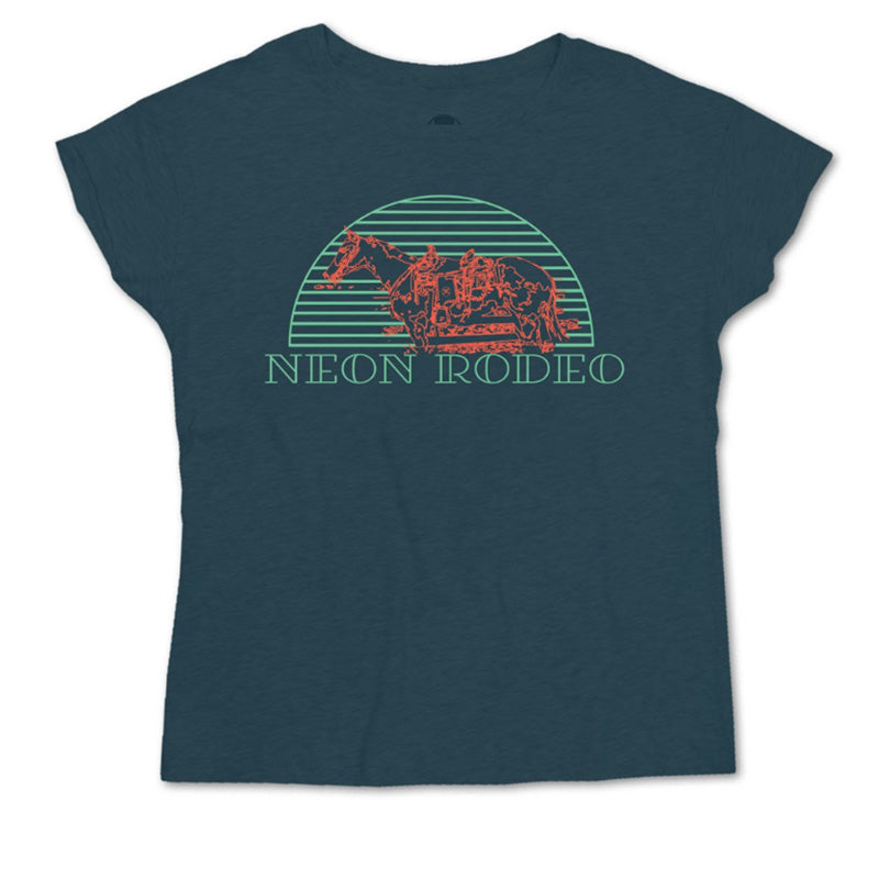 Hooey Wmns Neon Rodeo Crew Neck Tee Shirt