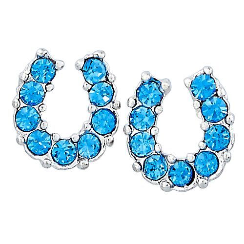 Brigalow Rhinestone Horseshoe Earings w/Gift Box