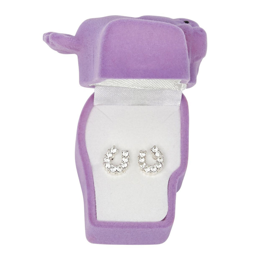 Brigalow Rhinestone Horseshoe Earings w/Gift Box
