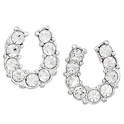 Brigalow Rhinestone Horseshoe Earings w/Gift Box