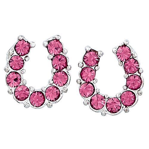 Brigalow Rhinestone Horseshoe Earings w/Gift Box