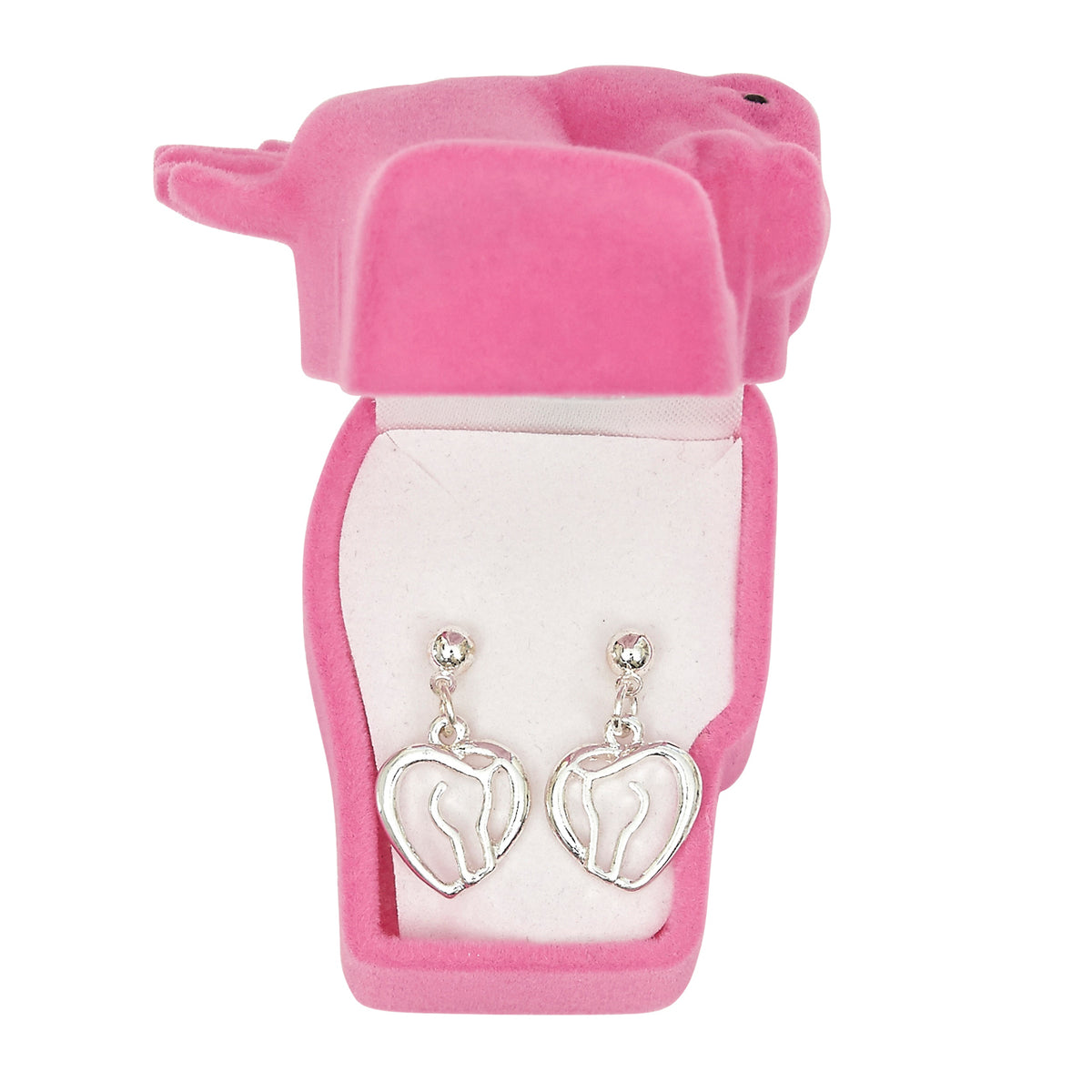 Brigalow Horsehead Heart Earrings W/Giftbox