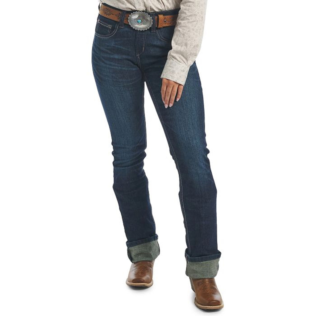 Justin Womens A3 1879 Mid Rise Boot Cut Jean
