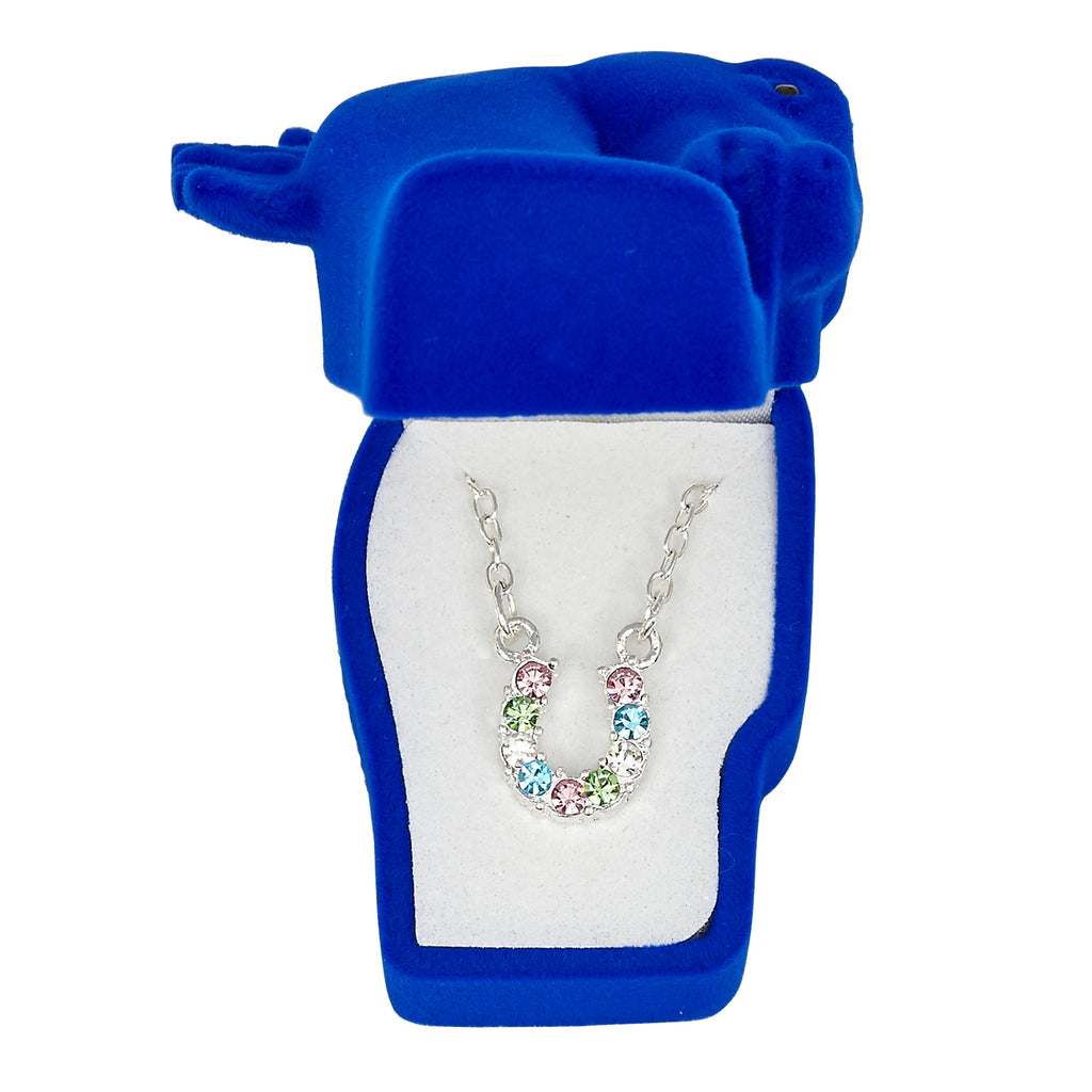 Brigalow Rhinestone Horseshoe Necklace w/Gift Box