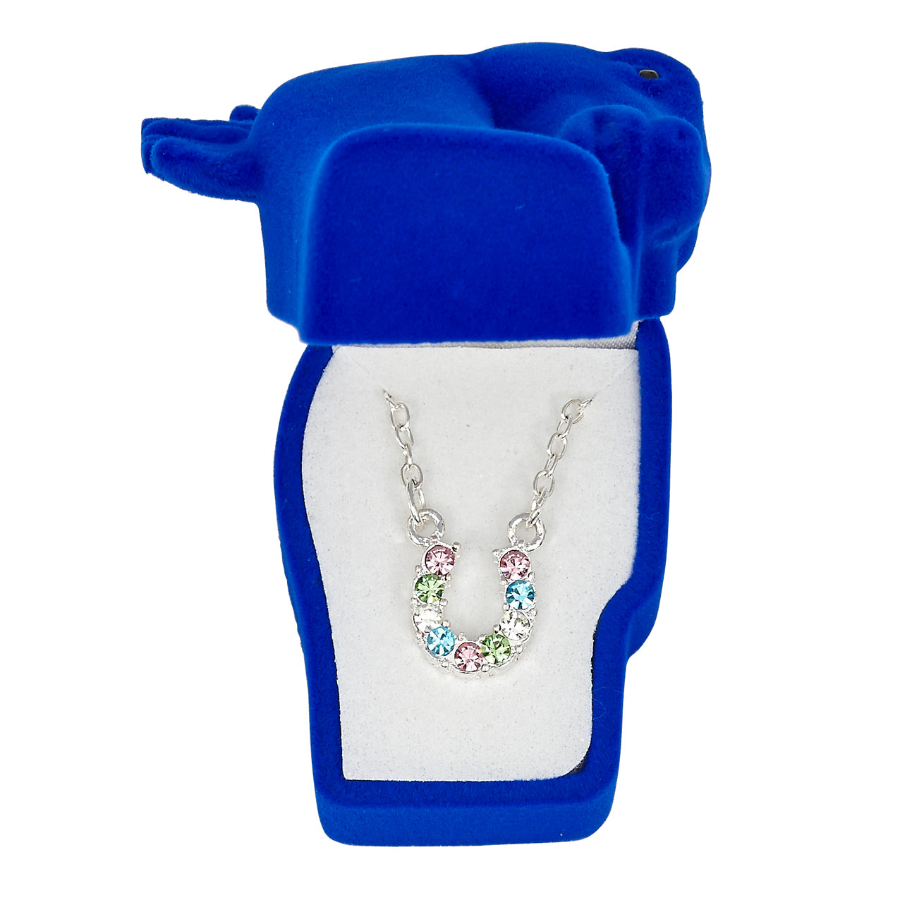 Brigalow Rhinestone Horseshoe Necklace w/Gift Box