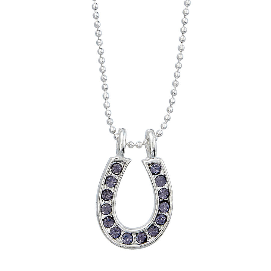 Brigalow Rhinestone Horseshoe Necklace w/Gift Box