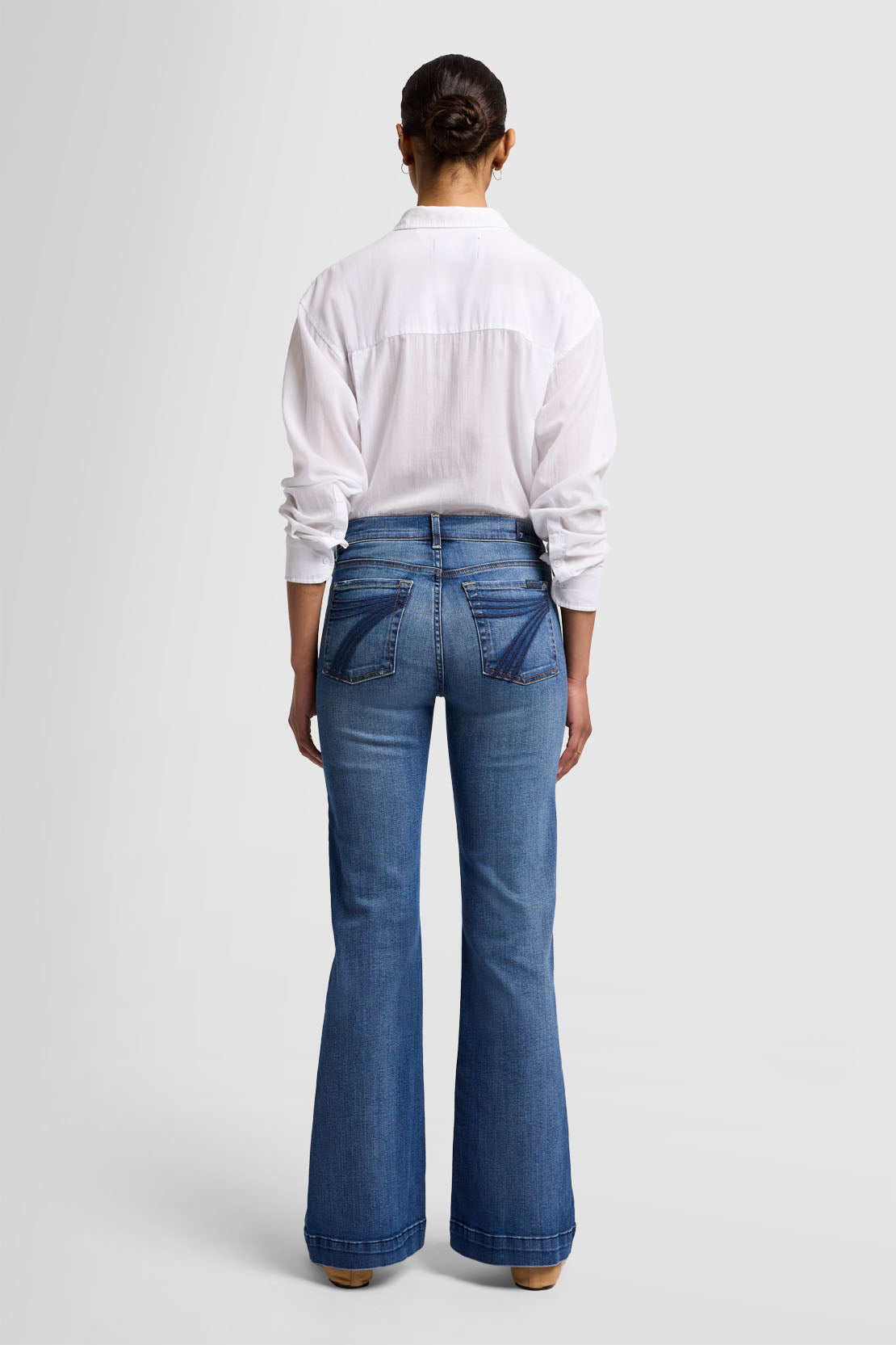 7 For All Mankind Womens Dojo Tailorless Distress Authentic Jean