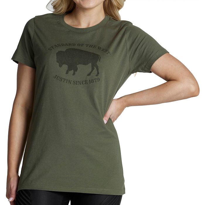 Justin Wmns Bison S/S Tee