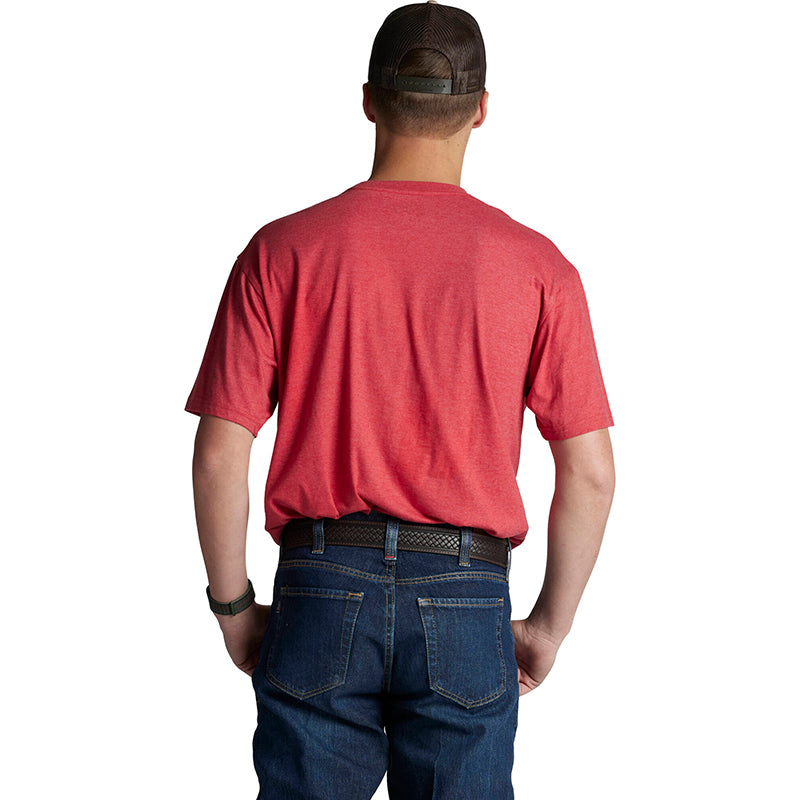 Justin Mens Workwear Pocket S/S Tee