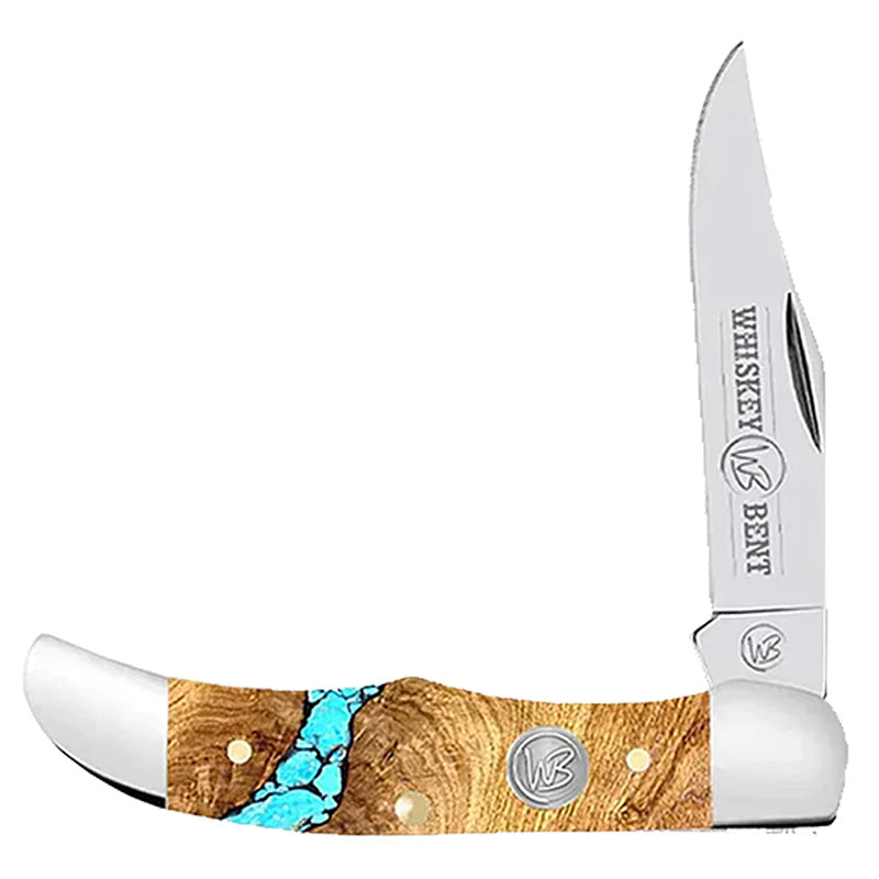 Whiskey Bent Trapper Single Locking Blade Knife