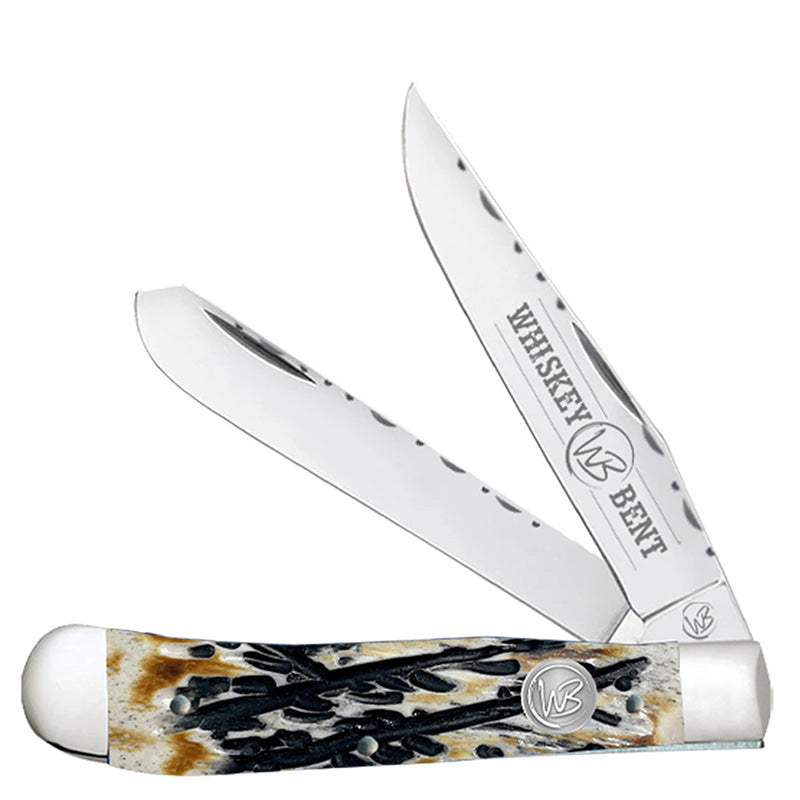 Whiskey Bent Trapper Twin Blade Knife