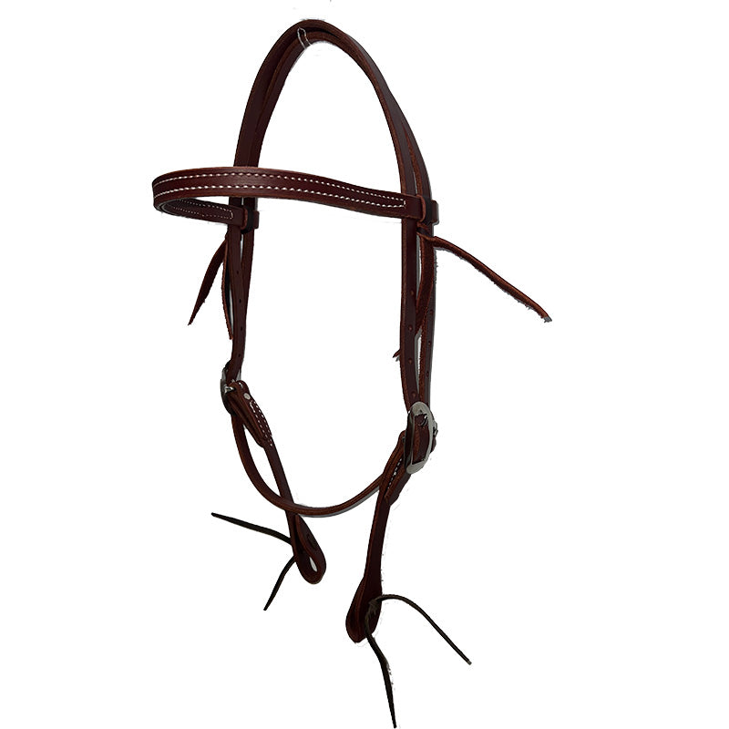 Ezy Ride Straight Brow Stitched Bridle w Stainless Steel