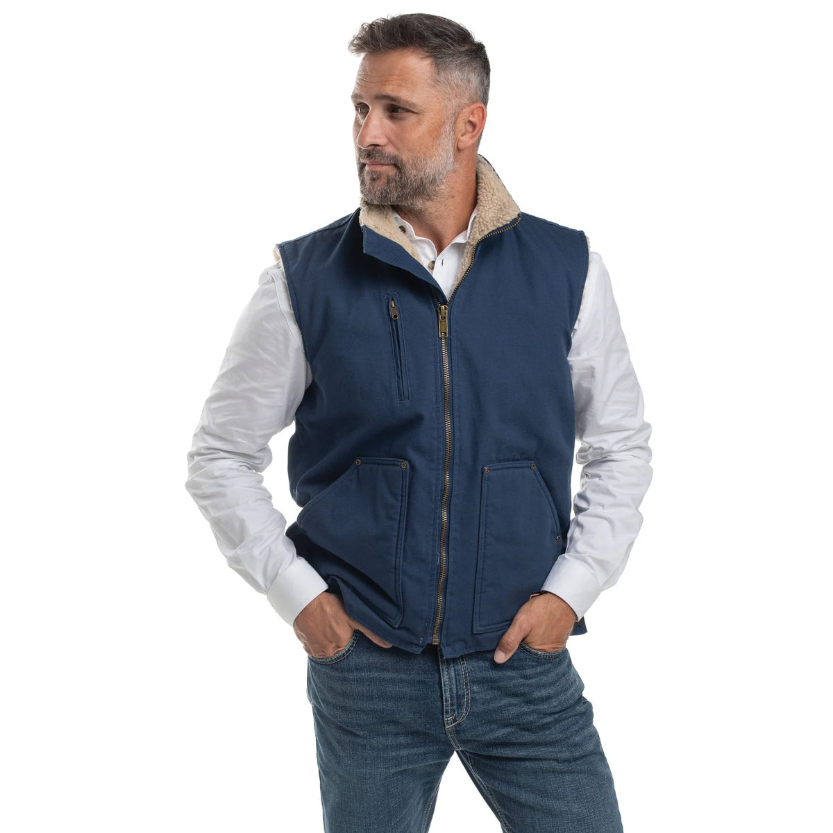 JC Mens Diamantina Sherpa Vest
