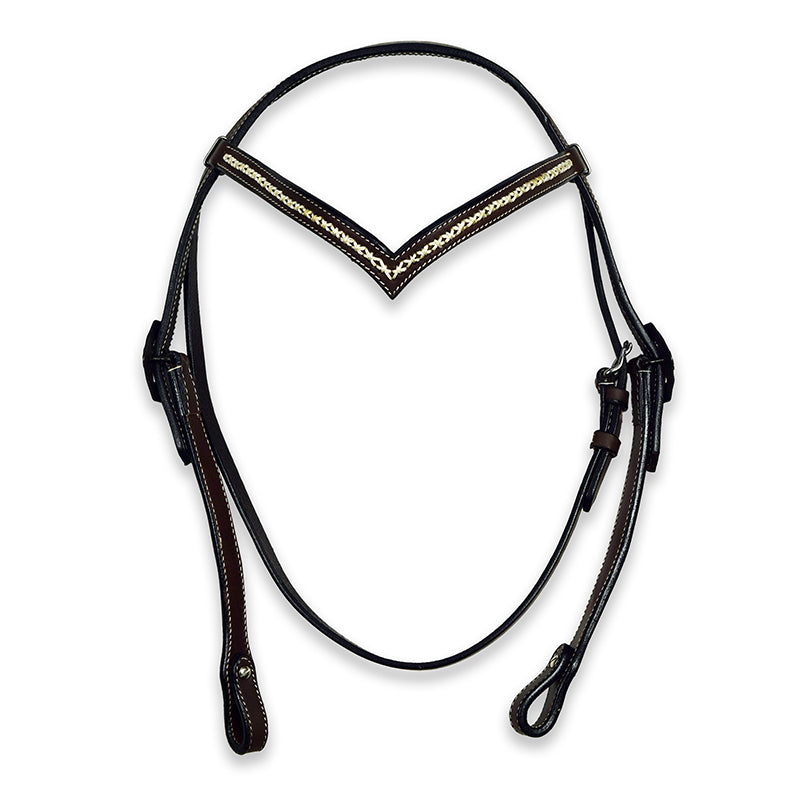 Ezy Ride Bridle V Brow and German Silver Buckle