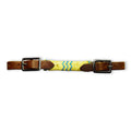 Ezy Ride Curb Strap with White & Turquoise Lacing