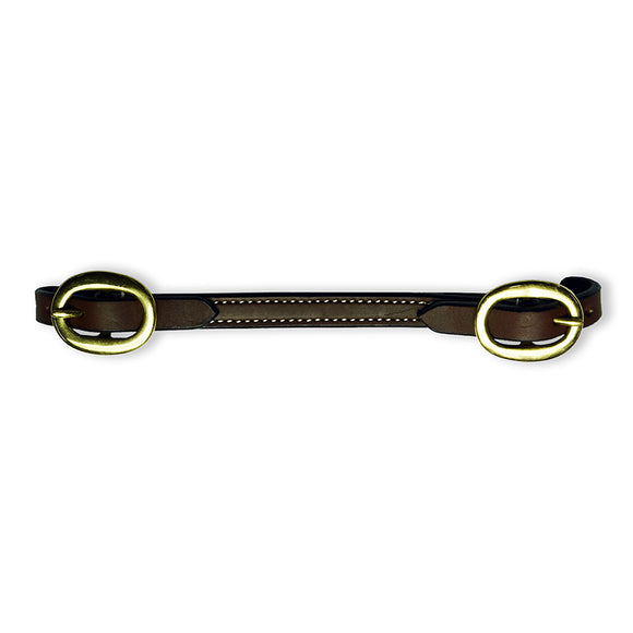 Ezy Ride Curb Strap with Brass Buckles