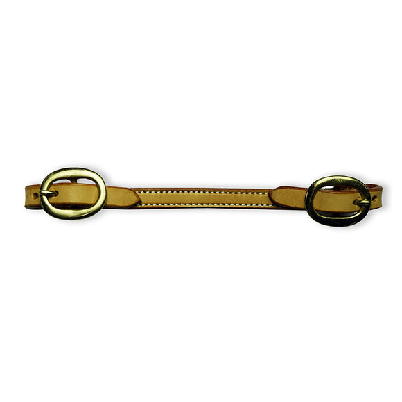 Ezy Ride Curb Strap with Brass Buckles