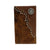Nocona Rodeo Calf Hair Floral Tooled Round Concho Wallet
