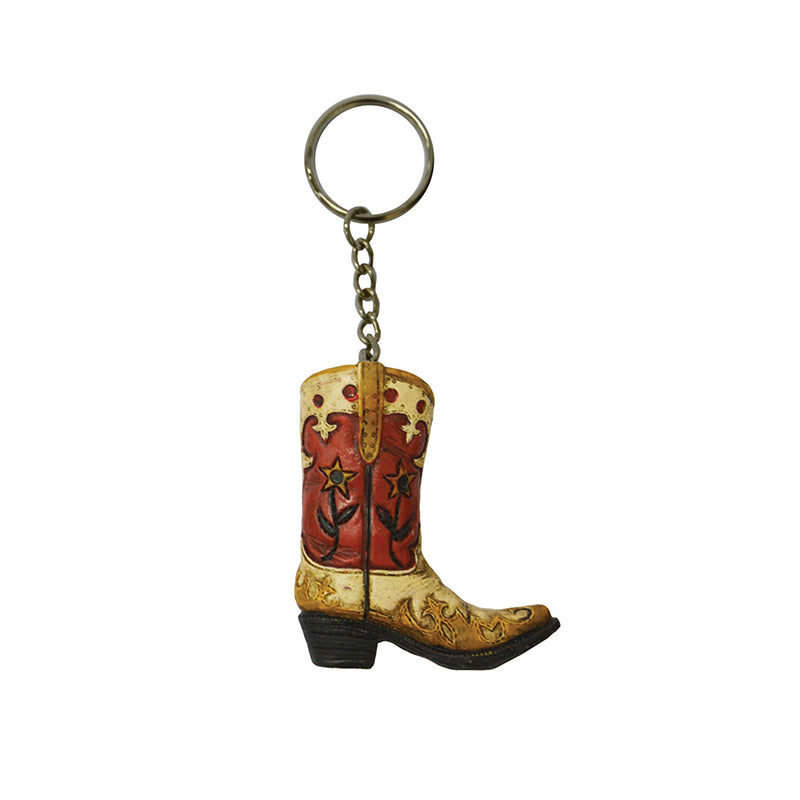 Pure Western Boot Flower Keychain