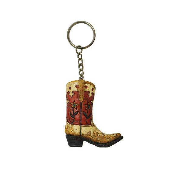 Pure Western Boot Flower Keychain