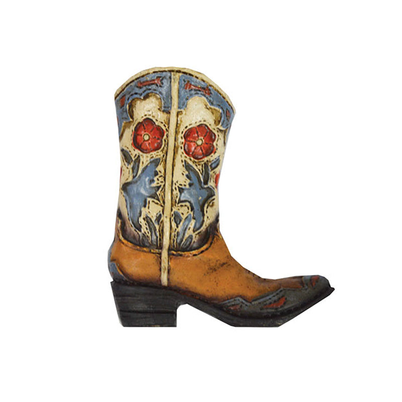 Pure Western Boot Dove & Flower Magnet