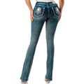 Grace In LA Womens Plus Aztec Modif PBS641 Jean