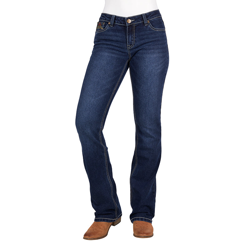 Pure Western Womens Ola Relaxed Rider Jean