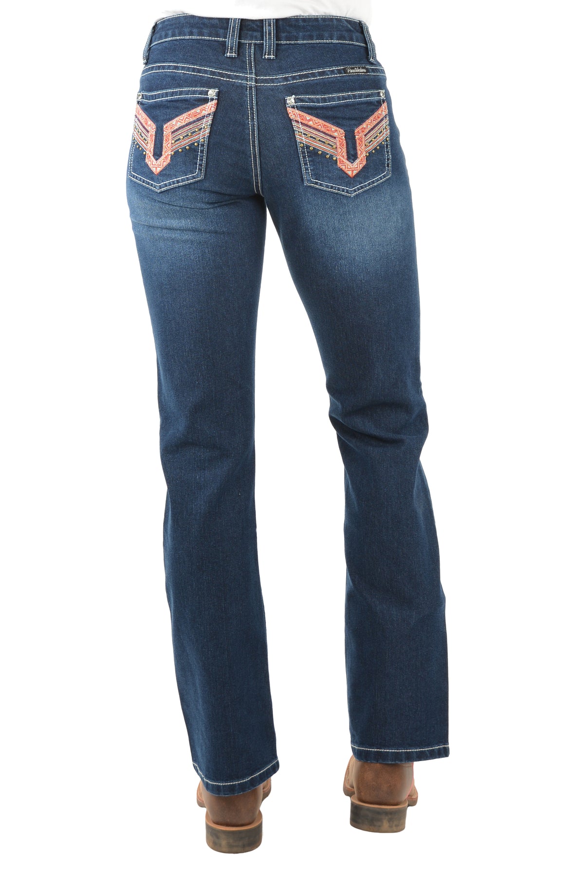 Pure Western Womens Aztec Boot Cut Jean