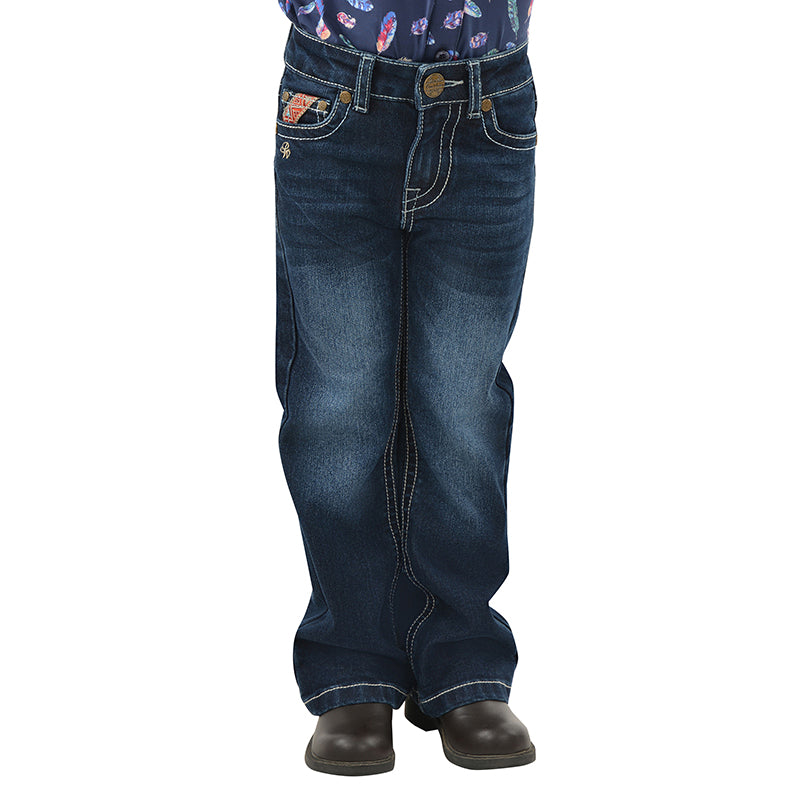 Pure Western Girls Aztec Bootcut Jean