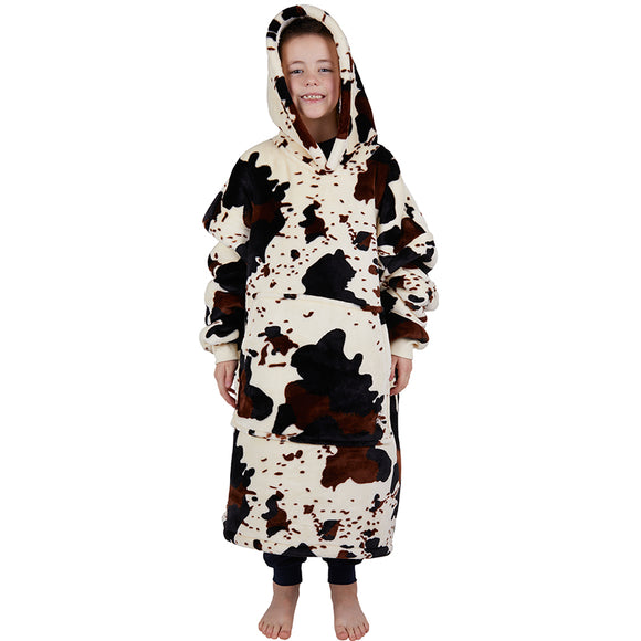 Pure Western Kids Cow Snuggle Hoodie