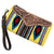 Yellow Saddle Blanket Clutch w Tooled Leather