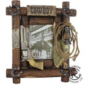 Cowboy w Gun Cabin Frame 5x7in