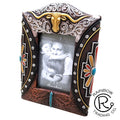 Longhorn w Silver Pattern 4x6 Frame