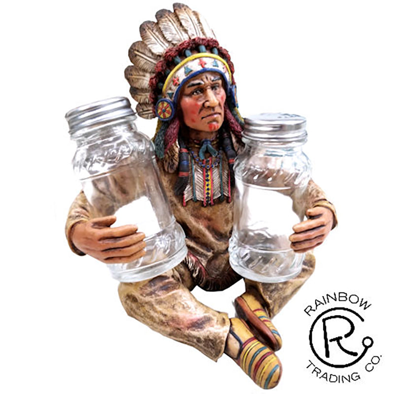Indian Chief Salt Pepper Set