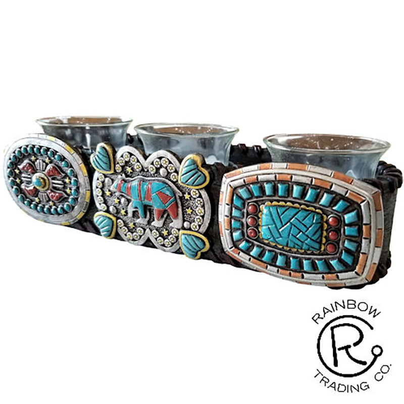 3 Buckle Candle Holder