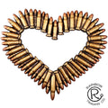 Bullet Heart Plaque 10x12in