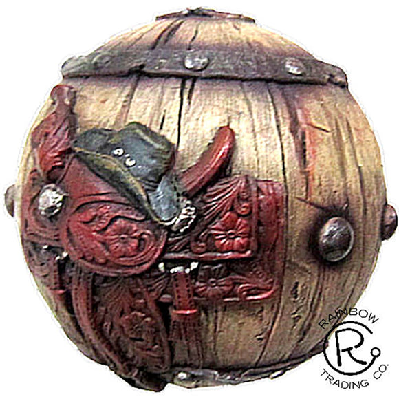 Western Saddle Ball Ornament