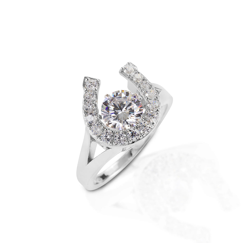Kelly Herd Dancing Stone Horseshoe Ring